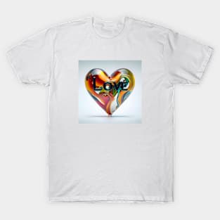 glass and gel heart T-Shirt